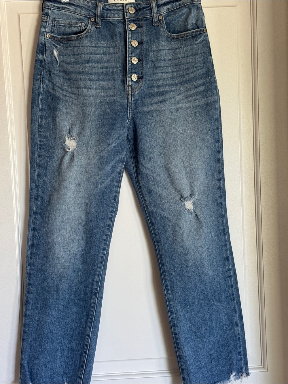 Eunina Jeans. High Waisted  Button Fly